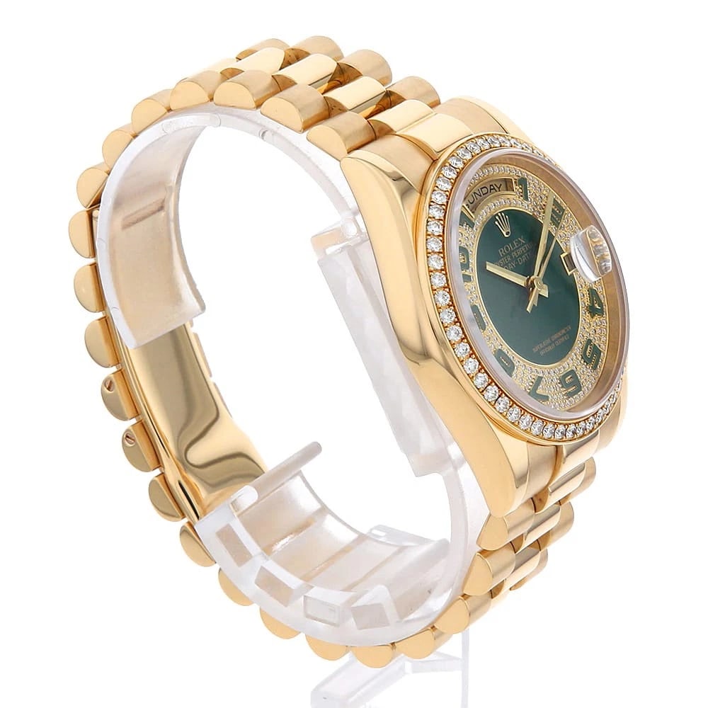 ROLEX DATE DIAMOND BEZEL WATCH - 3
