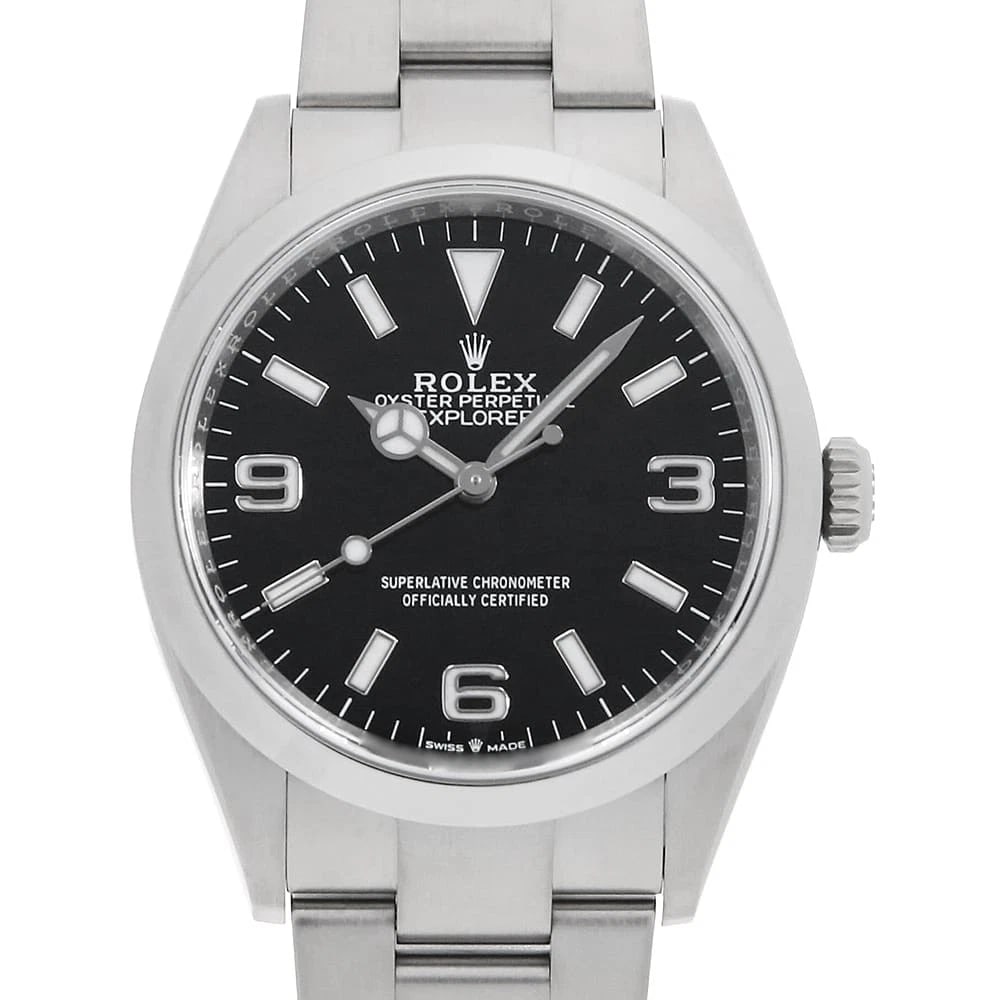 ROLEX EXPLORER BLACK STAINLESS STEEL WATCH: ROLEx Explorer black Stainless Steel Watch Brand: ROLEx Type/Style: Wrist watch Material: Band Material Stainless Steel, Case Material Stainless Steel Color: Dial Color Black Size: Case:W36mm