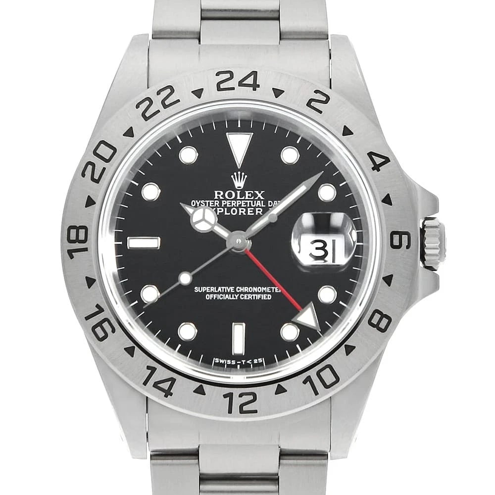 ROLEX EXPLORER BLACK TRITIUM STAINLESS STEEL WATCH: ROLEx Explorer black tritium Stainless Steel Watch Brand: ROLEx Type/Style: Wrist watch Material: Band Material Stainless Steel, Case Material Stainless Steel Color: Dial Color Black Size: