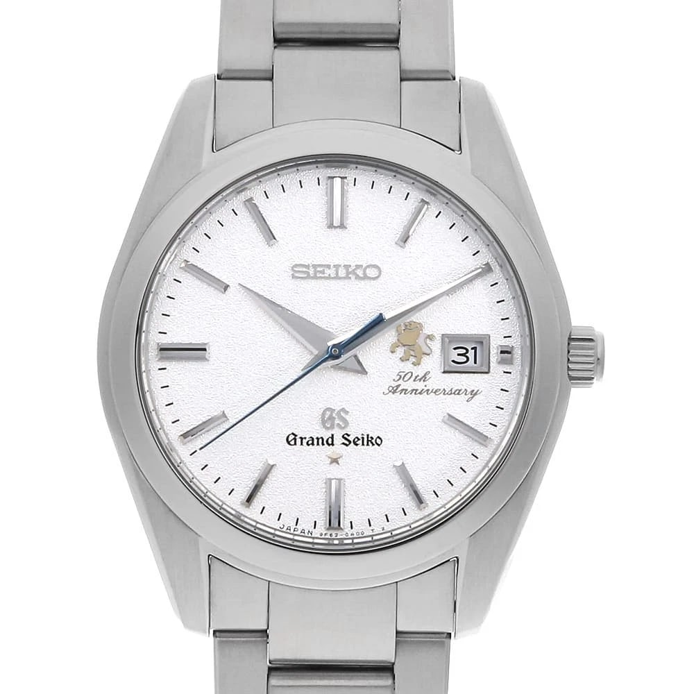 GRAND SEIKO QUARTZ STAINLESS STEEL WATCH: Grand Seiko Quartz Stainless Steel Watch Brand: Grand Seiko Type/Style: Wrist watch Material: Band Material Stainless Steel, Case Material Stainless Steel Color: Dial Color Silver Size: Case:W37mm