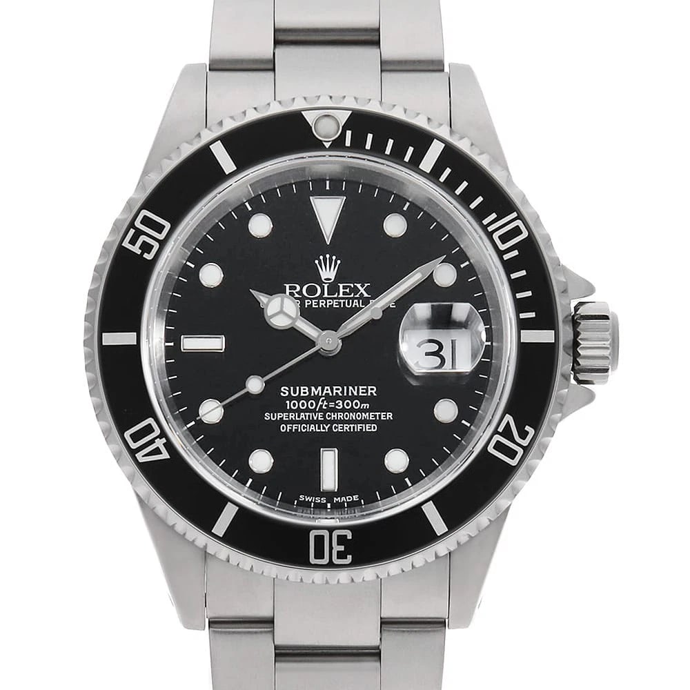 ROLEX SUBMARINER DATE BLACK WATCH: ROLEx SUBMARINER Date black Watch Brand: ROLEx Type/Style: Wrist watch Material: Band Material Stainless Steel, Case Material Stainless Steel Color: Dial Color Black Size: Case:WCircumference of Wrist