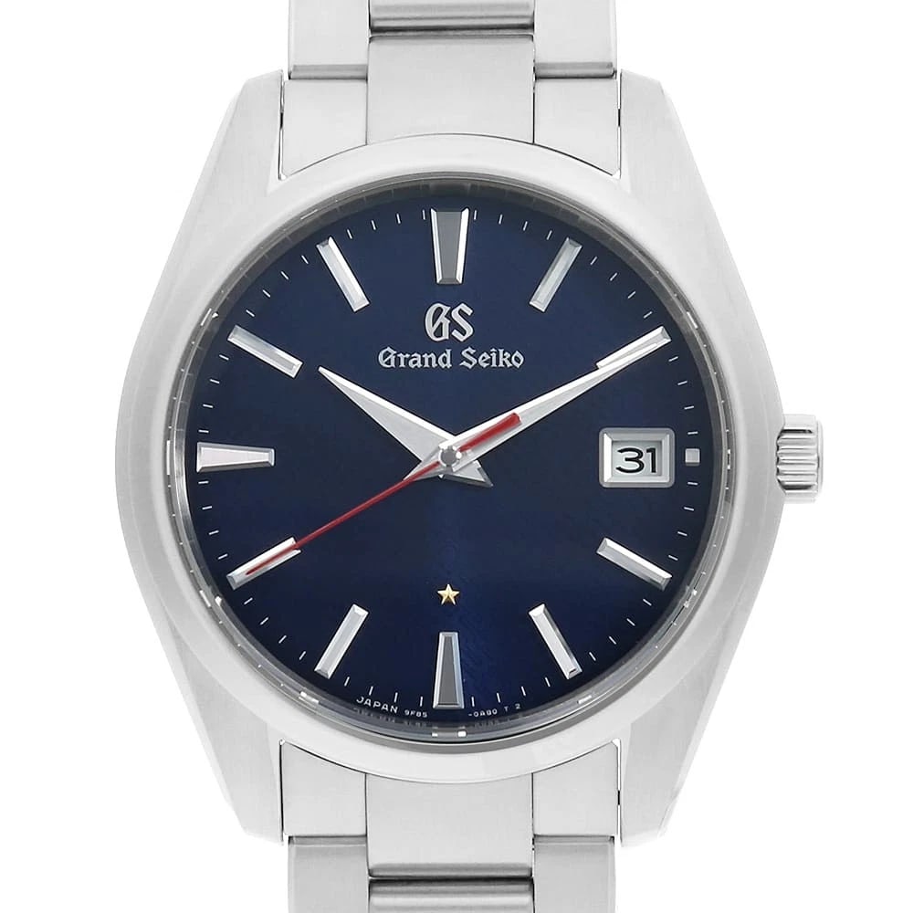 GRAND SEIKO HERITAGE COLLECTION QUARTZ WATCH: Grand Seiko Heritage Collection Quartz Watch Brand: Grand Seiko Type/Style: Wrist watch Material: Band Material Stainless Steel, Case Material Stainless Steel Color: Dial Color Blue Size: