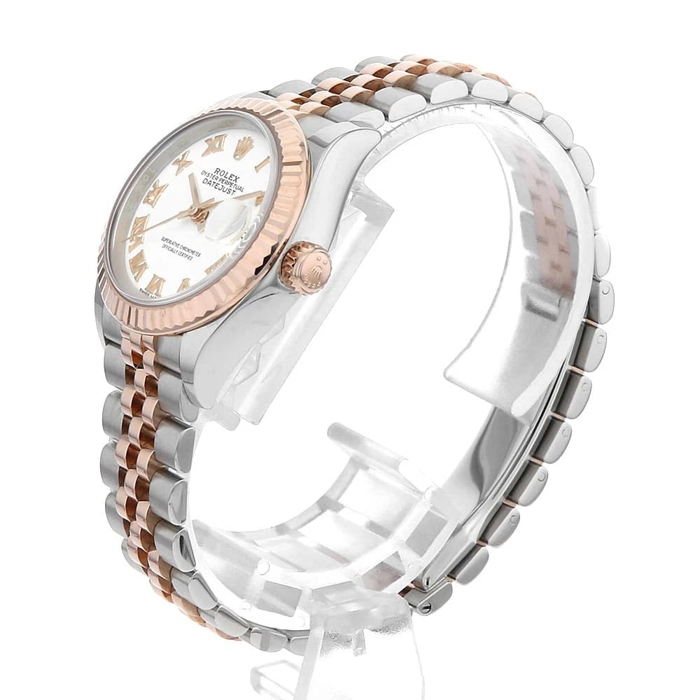 ROLEX DATEJUST WHITE WATCH - 2