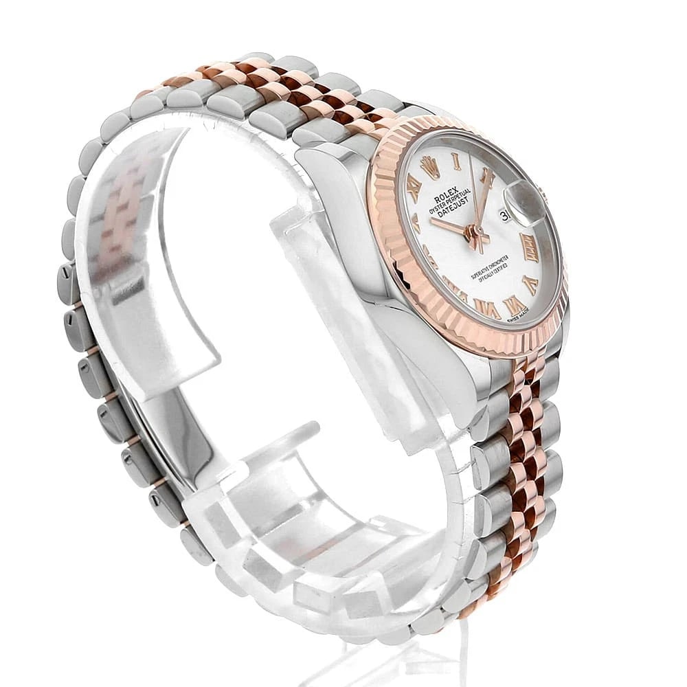 ROLEX DATEJUST WHITE WATCH - 3