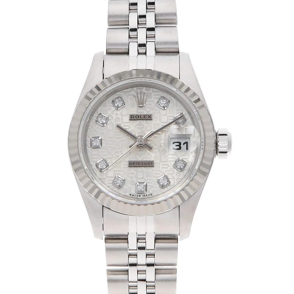 ROLEX DATEJUST DIAMOND SILVER CARVING COMPUTER WATCH: ROLEx Datejust Diamond Silver Carving computer Watch Brand: ROLEx Type/Style: Wrist watch Material: Band Material Stainless Steel, Case Material Stainless Steel/White gold Color: Dial Color Silver Siz