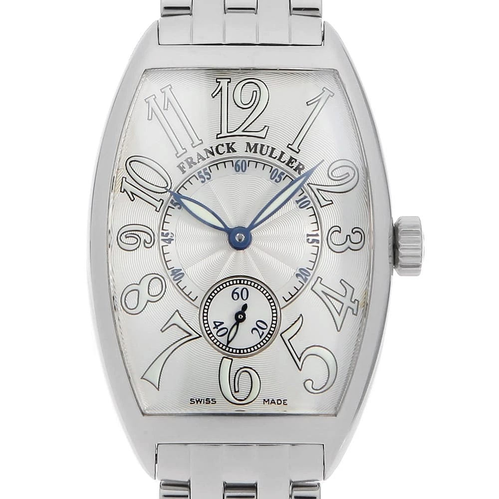 FRANCK MULLER STAINLESS STEEL WATCH: FRANCK MULLER Stainless Steel Watch Brand: FRANCK MULLER Type/Style: Wrist watch Material: Band Material Stainless Steel, Case Material Stainless Steel Color: Dial Color Silver Size: Case:W45mm x
