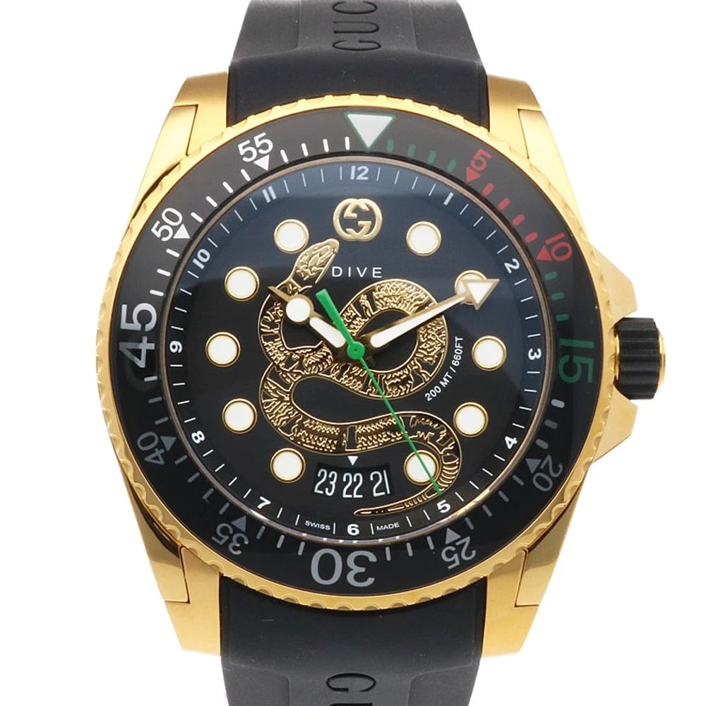 GUCCI DIVE SNAKE WATCHES STAINLESS STEEL WATCH (1 of 4)