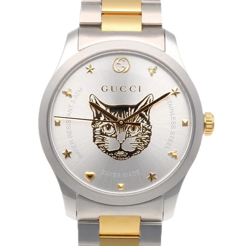 GUCCI G TIMELESS WATCHES STAINLESS STEELGOLD PLATED WATCH (1 of 3)