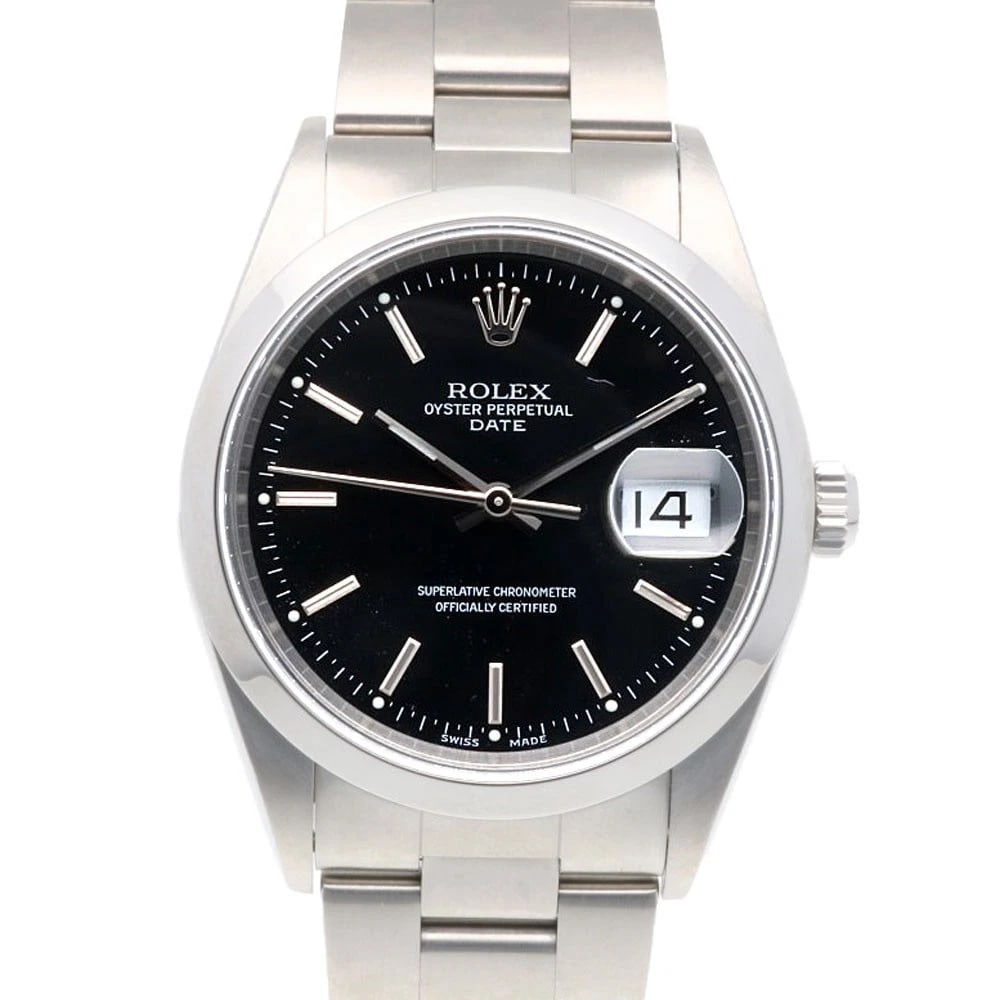 ROLEX DATE WATCHES STAINLESS STEEL K-NUMBER WATCH: ROLEx Date Watches Stainless Steel K-number Watch Brand: ROLEx Type/Style: Wristwatch Material: Stainless Steel Color: Silver / black Size: Case Diameter:34.0mm Band Length:6.7inch / 17.0cm Access
