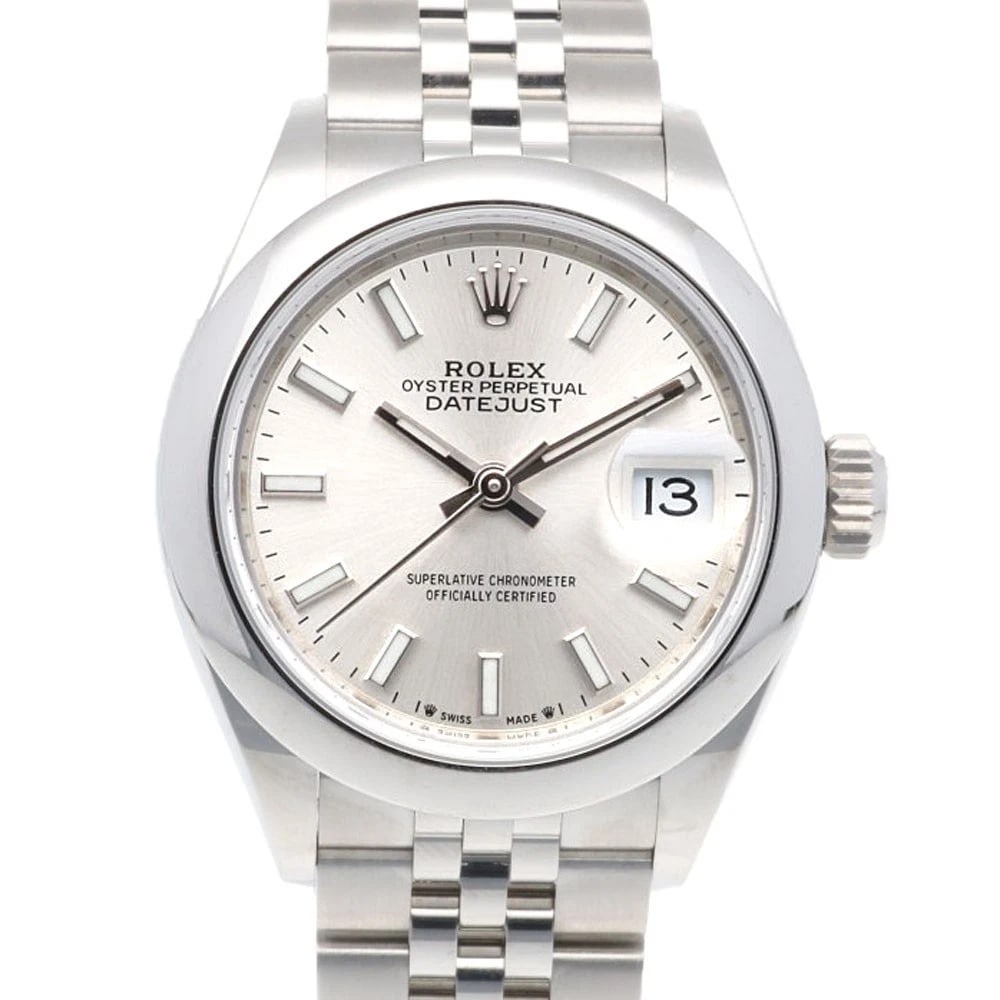 ROLEX DATEJUST WATCHES STAINLESS STEEL WATCH: ROLEx Datejust Watches Stainless Steel Watch Brand: ROLEx Type/Style: Wristwatch Material: Stainless Steel Color: Silver Size: Case Diameter:28.0mm Band Length:5.9inch / 15.0cm Accessories: None <