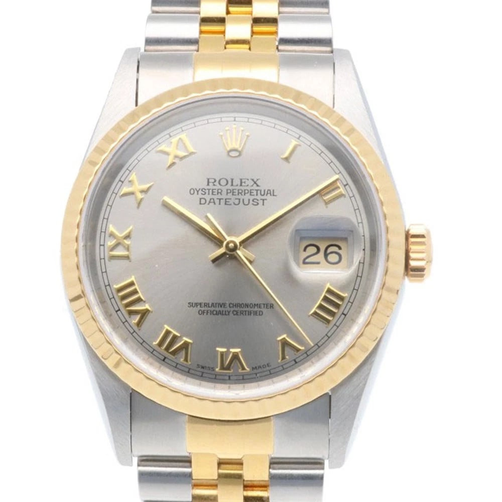 ROLEX DATEJUST WATCHES STAINLESS STEEL K18 YELLOW GOLD WATCH: ROLEx Datejust Watches Stainless Steel K18 yellow gold Watch Brand: ROLEx Type/Style: Wristwatch Material: Case : Stainless Steel x K18 yellow gold Band : Stainless Steel Color: Silver x gold Size: Ca