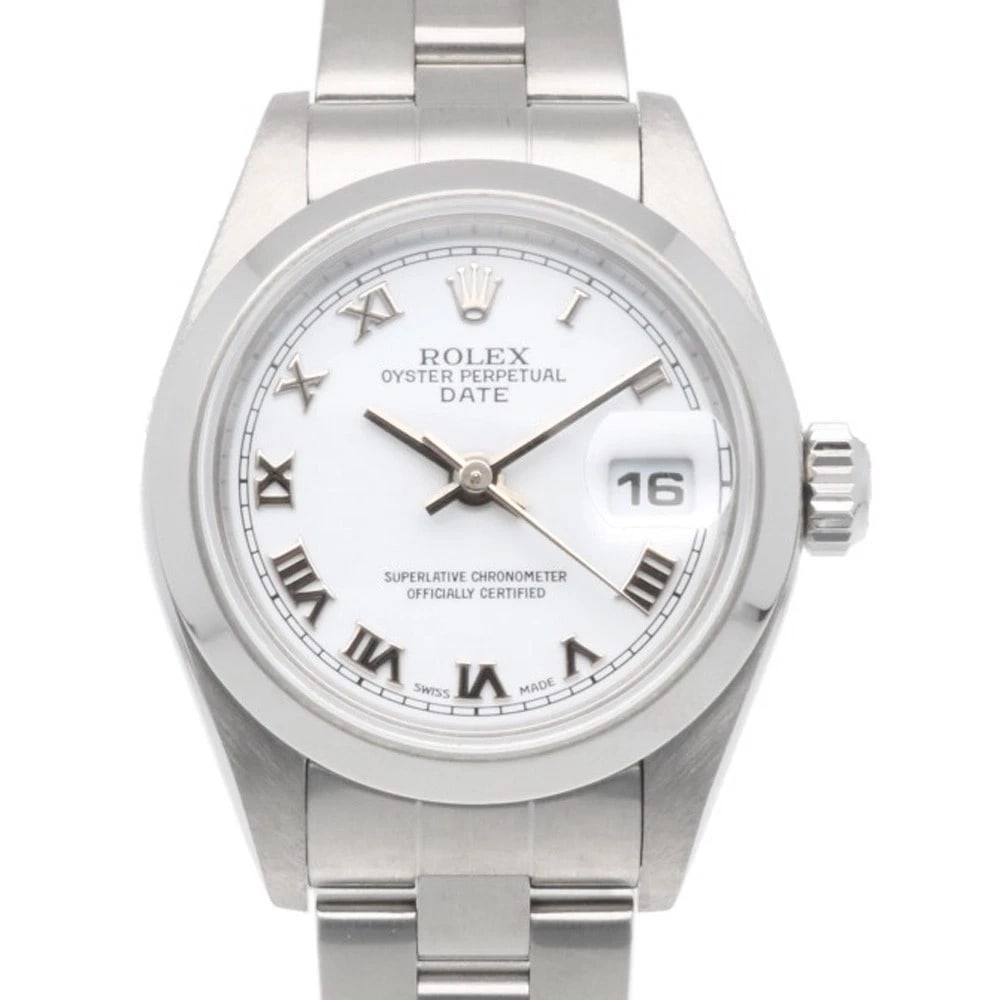 ROLEX DATE WATCHES STAINLESS STEEL WATCH: ROLEx Date Watches Stainless Steel Watch Brand: ROLEx Type/Style: Wristwatch Material: Stainless Steel Color: Silver / white Size: Case Diameter:26.0mm Band Length:6.1inch / 15.5cm Accessories: No