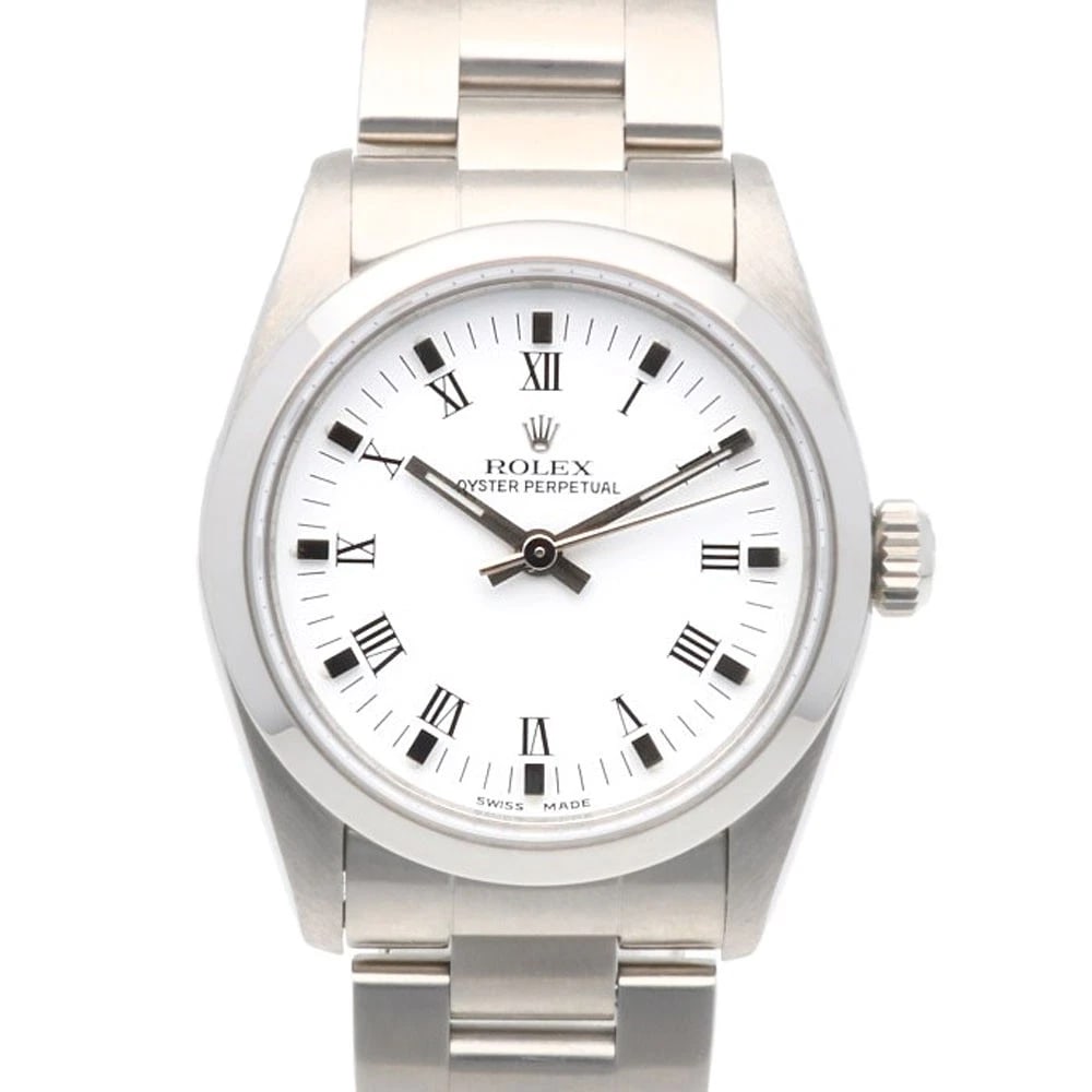 ROLEX OYSTER PERPETUAL WATCHES STAINLESS STEEL WATCH: ROLEx Oyster perpetual Watches Stainless Steel Watch Brand: ROLEx Type/Style: Wristwatch Material: Stainless Steel Color: Silver / white Size: Case Diameter:30.0mm Band Length:6.7inch / 17.0cm Acc