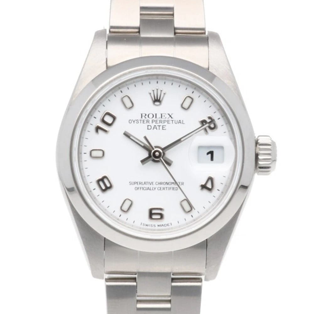 ROLEX DATE WATCHES STAINLESS STEEL ARABIC NUMERALS WATCH: ROLEx Date Watches Stainless Steel Arabic numerals Watch Brand: ROLEx Type/Style: Wristwatch Material: Stainless Steel Color: Silver / white Size: Case Diameter:26.0mm Band Length:6.3inch / 16cm A