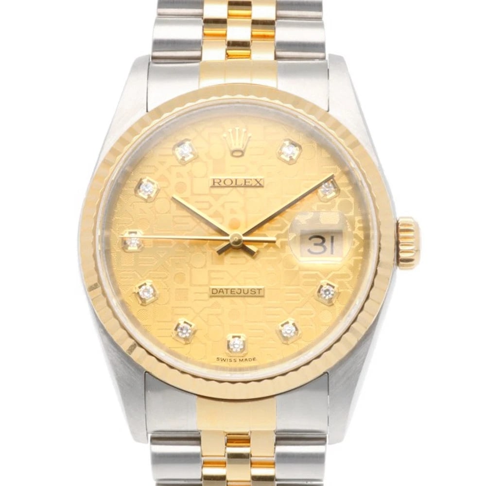 ROLEX DATEJUST WATCHES STAINLESS STEEL K18 YELLOW GOLD WATCH: ROLEx Datejust Watches Stainless Steel K18 yellow gold Watch Brand: ROLEx Type/Style: Wristwatch Material: Case : Stainless Steel x K18 yellow gold Band : Stainless Steel Color: Silver / gold Size: Ca