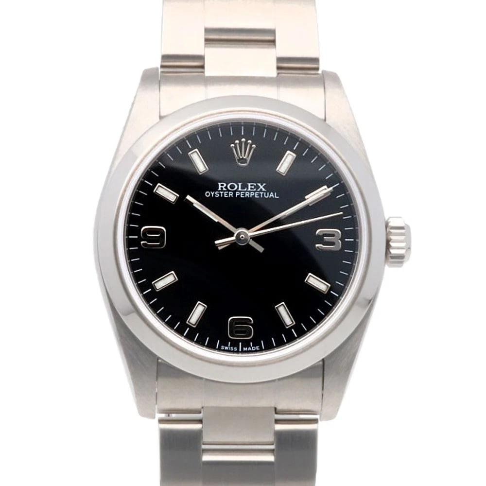 ROLEX OYSTER PERPETUAL WATCHES STAINLESS STEEL WATCH: ROLEx Oyster perpetual Watches Stainless Steel Watch Brand: ROLEx Type/Style: Wristwatch Material: Stainless Steel Color: Silver / black Size: Case Diameter:30.0mm Band Length:7.1inch / 18.0cm Acc
