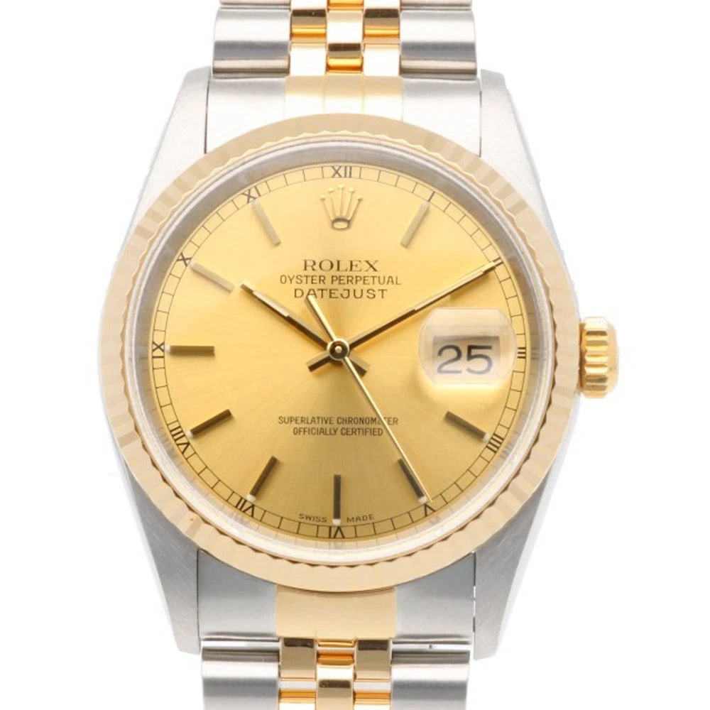 ROLEX DATEJUST WATCHES STAINLESS STEEL K18 YELLOW GOLD OVERHAULED WATCH: ROLEx Datejust Watches Stainless Steel K18 yellow gold overhauled Watch Brand: ROLEx Type/Style: Wristwatch Material: Case : Stainless Steel x K18 yellow gold Band : Stainless Steel Color: Silver / go