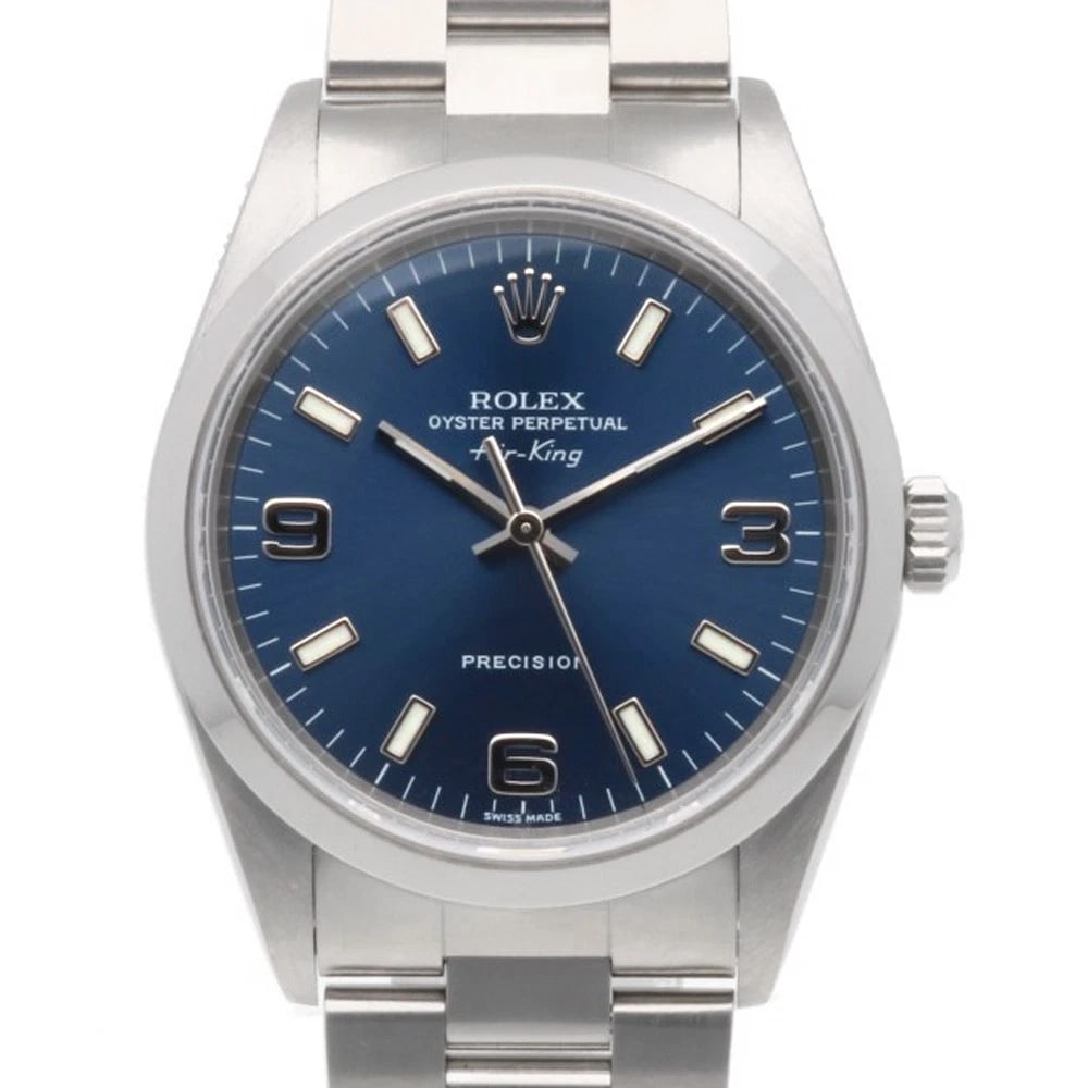 ROLEX AIR KING WATCHES STAINLESS STEEL F-NUMBER WATCH (1 of 4)