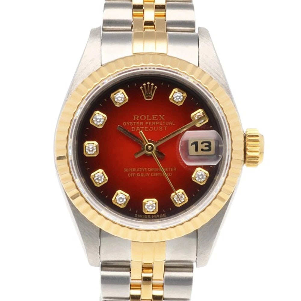ROLEX DATEJUST WATCHES STAINLESS STEEL K18 YELLOW GOLD WATCH: ROLEx Datejust Watches Stainless Steel K18 yellow gold Watch Brand: ROLEx Type/Style: Wristwatch Material: Case : Stainless Steel x K18 yellow gold Band : Stainless Steel Color: Silver / gold x Red Si