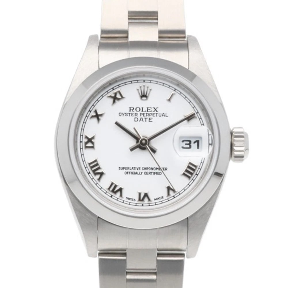 ROLEX DATE WATCHES STAINLESS STEEL WATCH: ROLEx Date Watches Stainless Steel Watch Brand: ROLEx Type/Style: Wristwatch Material: Stainless Steel Color: Silver Size: Case Diameter:26.0mm Band Length:6.7inch / 17cm Accessories: None