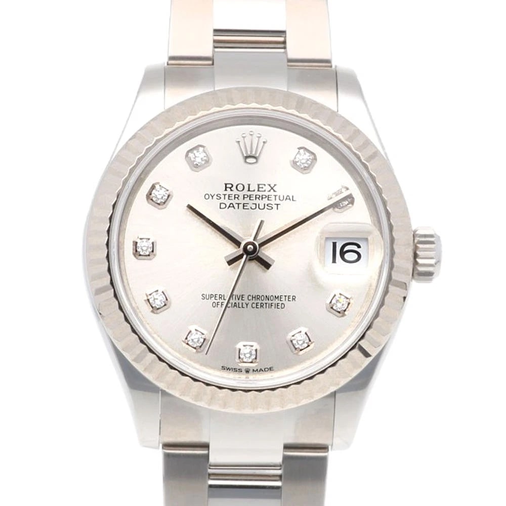 ROLEX DATEJUST WATCHES STAINLESS STEEL K18 WHITE GOLD DIAMOND WATCH: ROLEx Datejust Watches Stainless Steel K18 white gold diamond Watch Brand: ROLEx Type/Style: Wristwatch Material: Case : Stainless Steel x K18 white gold Band : Stainless Steel Color: Silver Size: Cas