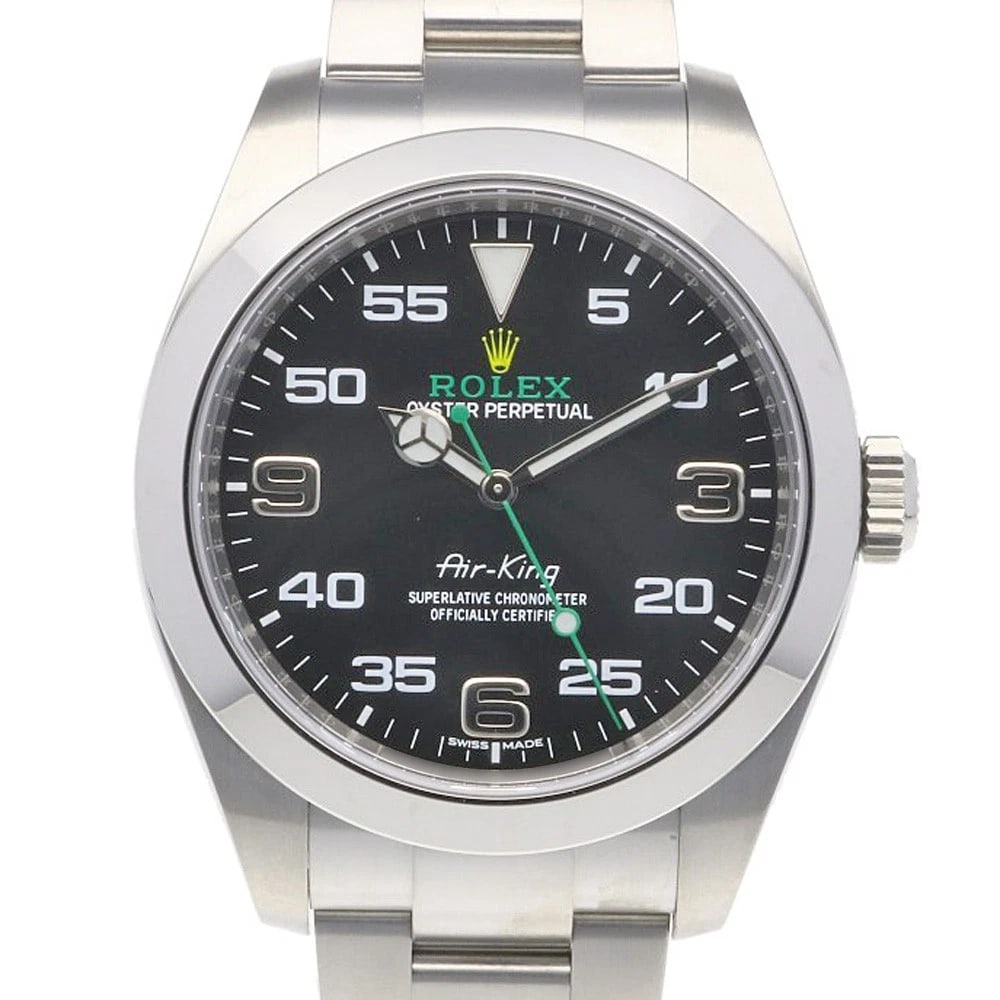 ROLEX AIR KING WATCHES STAINLESS STEEL OVERHAULED WATCH: ROLEx Air king Watches Stainless Steel overhauled Watch Brand: ROLEx Type/Style: Wristwatch Material: Stainless Steel Color: Silver / black Size: Case Diameter:40.0mm Band Length:7.1inch / 18cm Ac