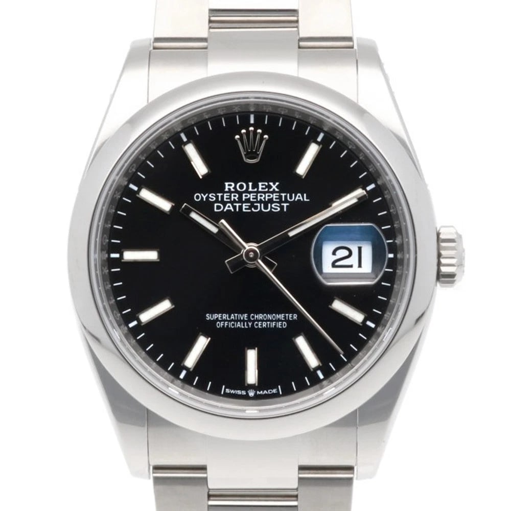 ROLEX DATEJUST WATCHES STAINLESS STEEL WATCH: ROLEx Datejust Watches Stainless Steel Watch Brand: ROLEx Type/Style: Wristwatch Material: Stainless Steel Color: Silver / black Size: Case Diameter:36.0mm Band Length:7.1inch / 18.0cm Accessories