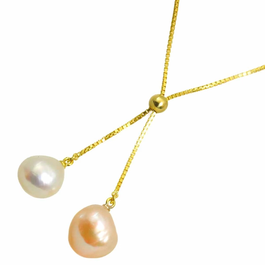 TASAKI FRESHWATER PEARL NECKLACE: TASAKI Freshwater Pearl Necklace Brand: TASAKI Type/Style: Necklace Material: 750 Yellow Gold, Color: Yellow Gold Size: internal circumference of the chain:19.1inch(Adjustable) Top Charm(max):W 18.3