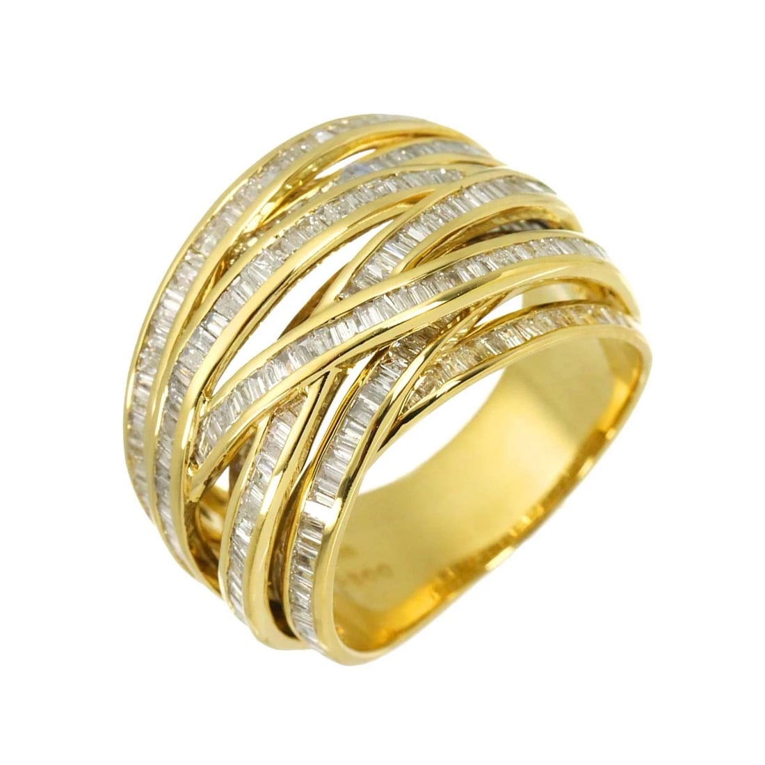 DIAMOND RING YELLOW GOLD 750 (1 of 3)