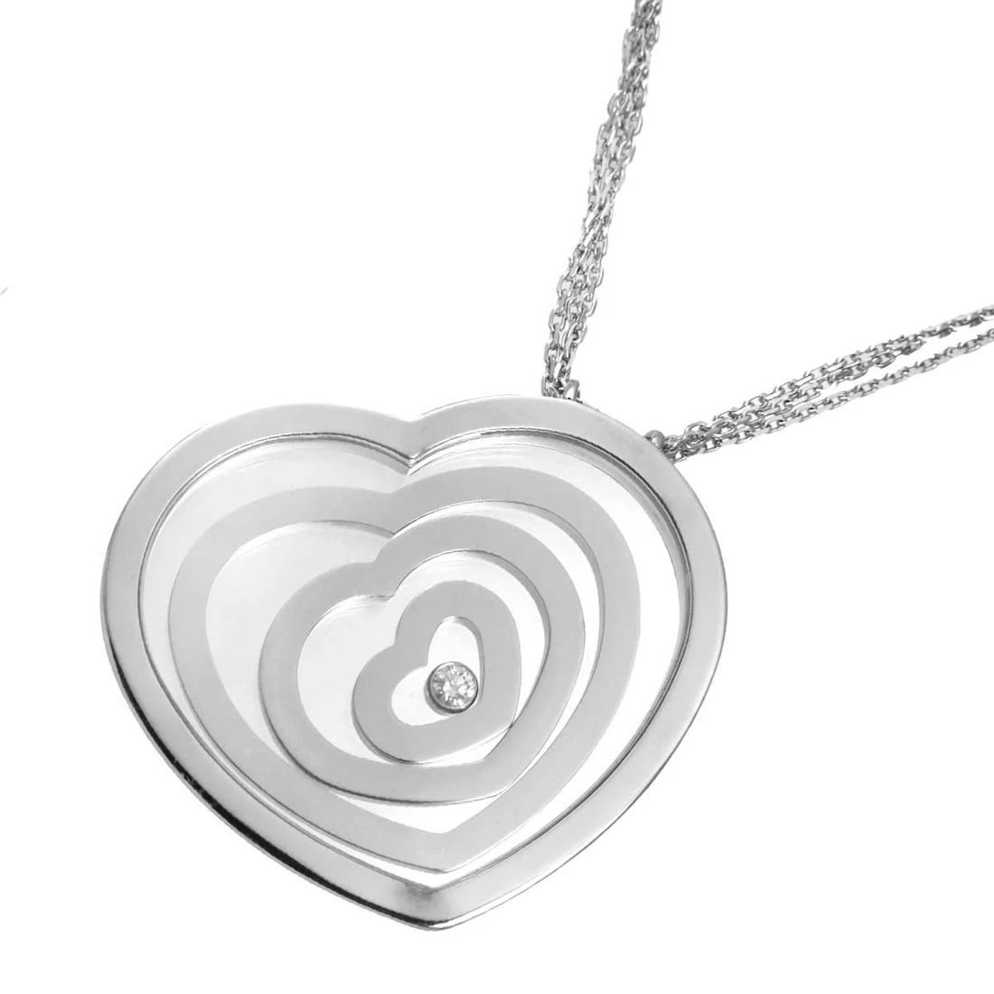 CHOPARD HAPPY SPIRIT HEART DIAMOND NECKLACE (1 of 5)