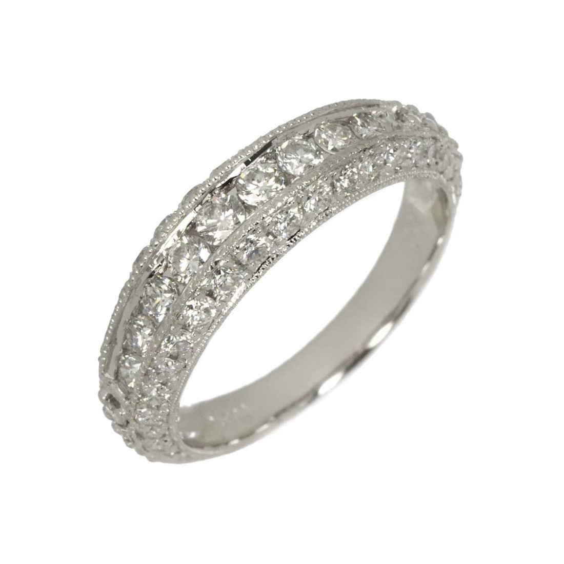 DIAMOND RING PLATINUM: Diamond Ring Platinum Brand: Unbranded Type/Style: Ring Material: Platinum, Main Stone Natural Color: Platinum Size: 6(US) Accessories: None Accessories Notice: When purchasing pre-owned g