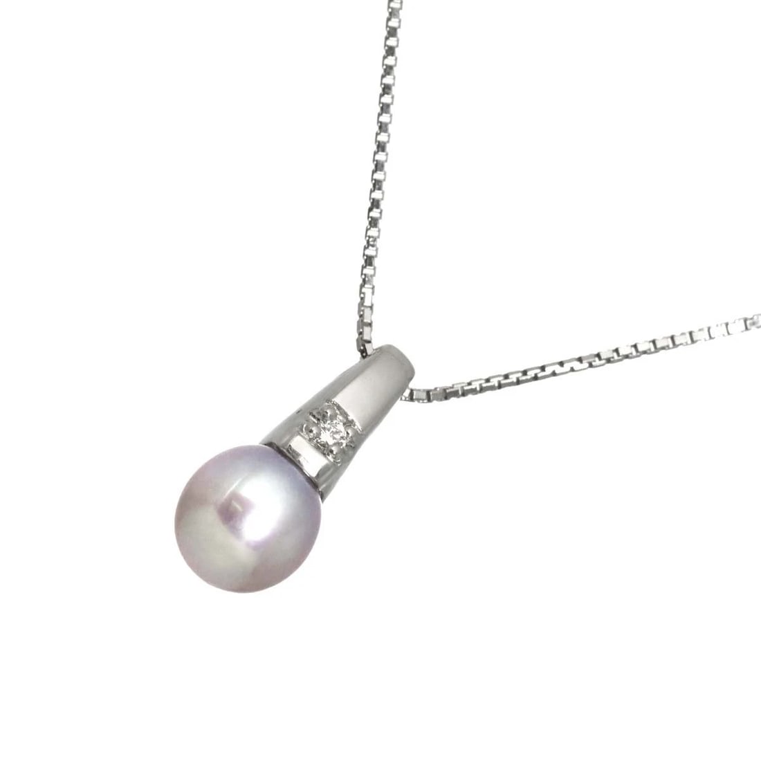 TASAKI FRESHWATER PEARL DIAMOND NECKLACE: TASAKI Freshwater pearl Diamond Necklace Brand: TASAKI Type/Style: Necklace Material: 585 White Gold, Color: White Gold Size: internal circumference of the chain:15.7inch to 14.2inch Top