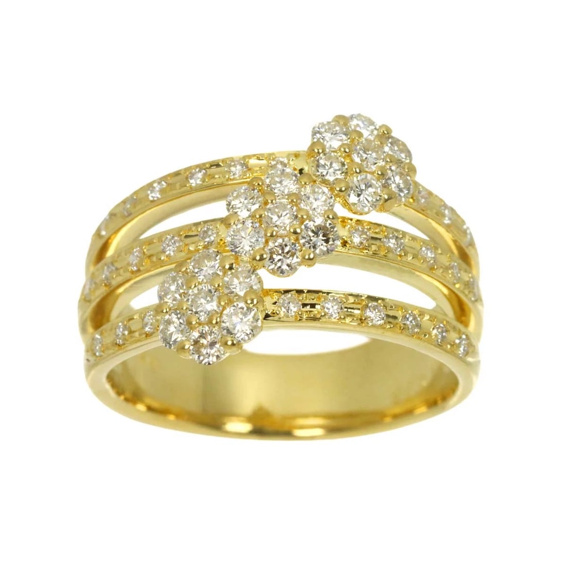 DIAMOND RING YG 750 - 2