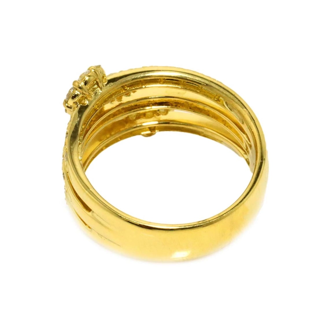 DIAMOND RING YG 750 - 5