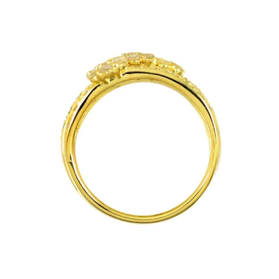 DIAMOND RING YG 750 - 6