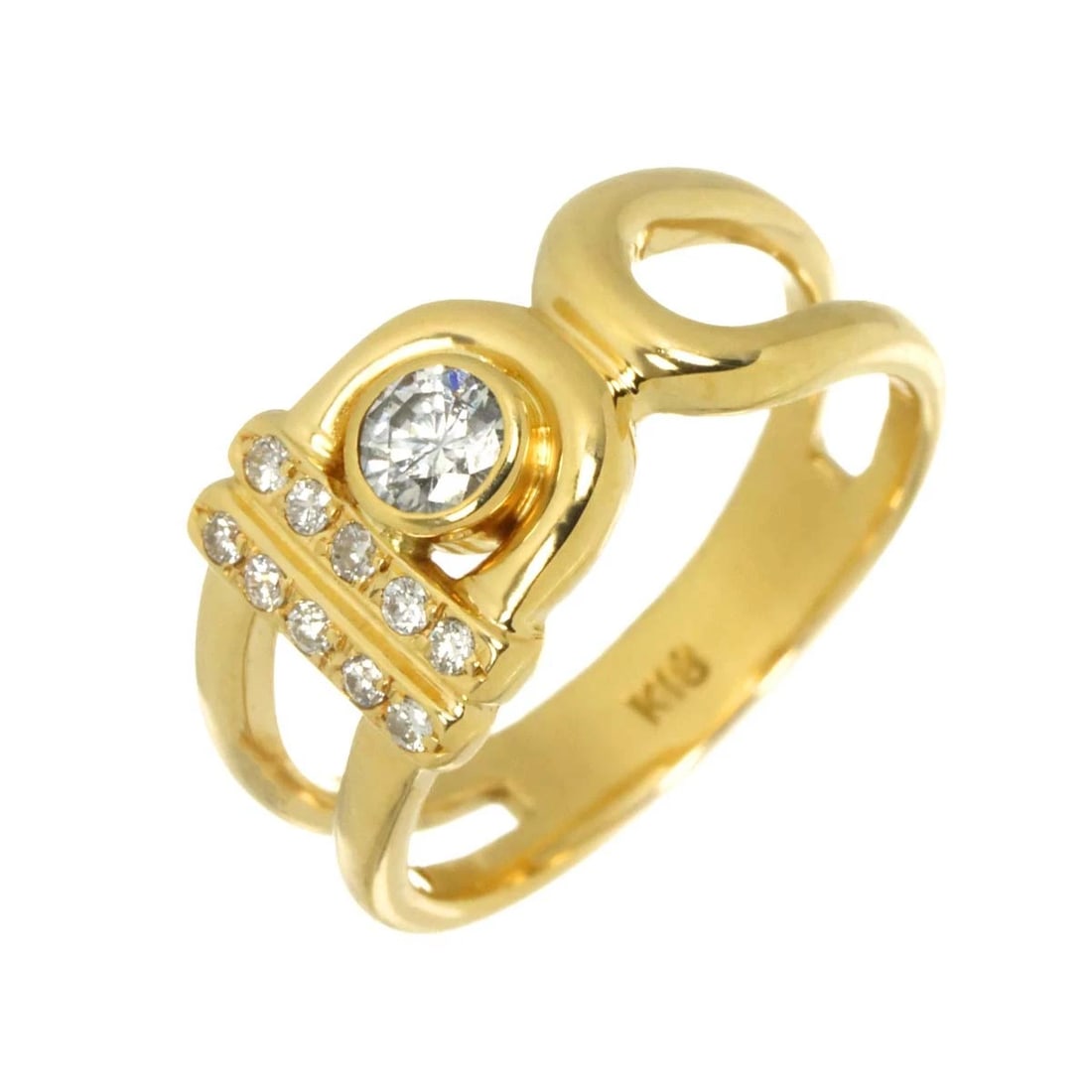 DIAMOND RING YELLOW GOLD 750: Diamond Ring Yellow Gold 750 Brand: Unbranded Type/Style: Ring Material: 750 Yellow Gold, Main Stone Natural Color: Yellow Gold Size: 6-6.25(US) Accessories: None Accessories Notice: When purchasing