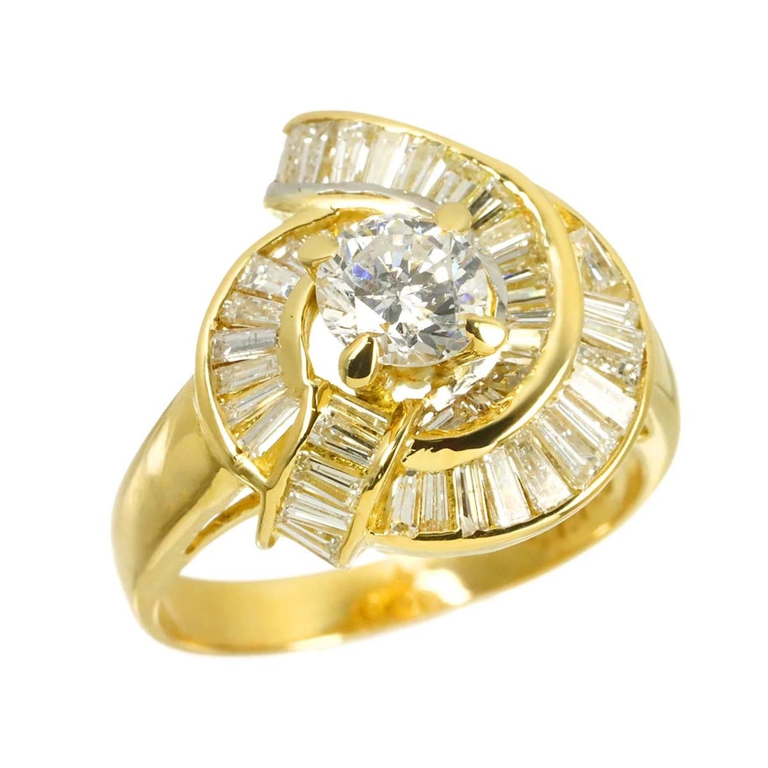 DIAMOND RING YG 750 - 3