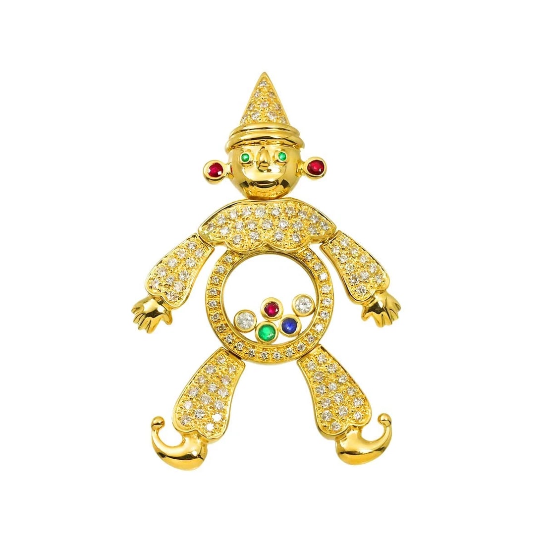 DIAMOND PENDANT YELLOW GOLD 750: Diamond Pendant Yellow Gold 750 Brand: Unbranded Type/Style: Pendant Material: 750 Yellow Gold, Color: Yellow Gold Size: W 30.7 x H 52.3mm(included bail) Thickness:7.1mm bail:(inside dimension) W 3.9