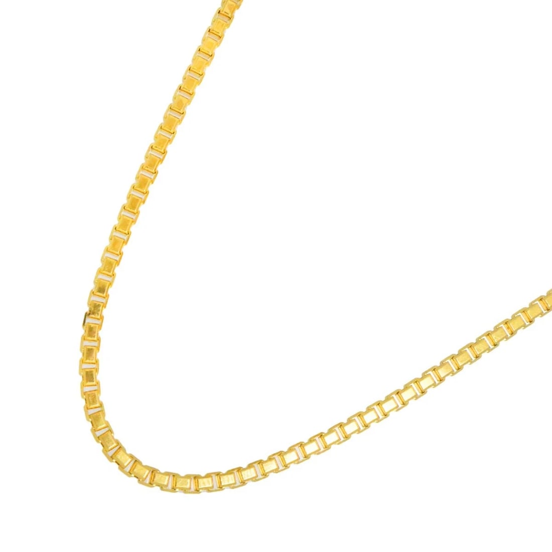 VENETIAN NECKLACE YELLOW GOLD 750: Venetian Necklace Yellow Gold 750 Brand: Unbranded Type/Style: Necklace Material: 750 Yellow Gold, Color: Gold Size: internal circumference of the chain:15.7nch Chain width:2.3mm Accessories: None