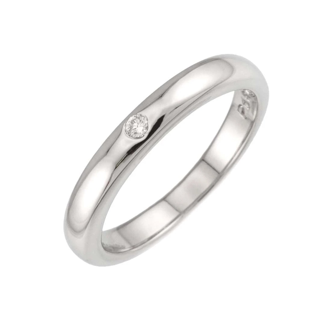 TIFFANY CO. STACKING BAND RING: TIFFANY Co. Stacking Band Ring Brand: TIFFANY Co. Type/Style: Ring Material: PT950, Main Stone Natural Color: Platinum Size: 4.5(US) Accessories: None Accessories Notice: When purchasing p