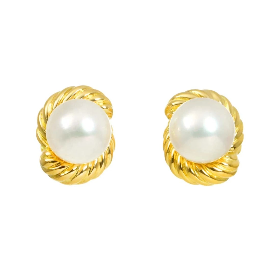 MIKIMOTO AKOYA PEARL EARRINGS PIERCED: MIKIMOTO Akoya Pearl Earrings Pierced Brand: MIKIMOTO Type/Style: Earrings Material: 750 Yellow Gold, Color: Gold Size: W10.2 x H12.4mm Accessories: None Accessories Notice: When purchasin