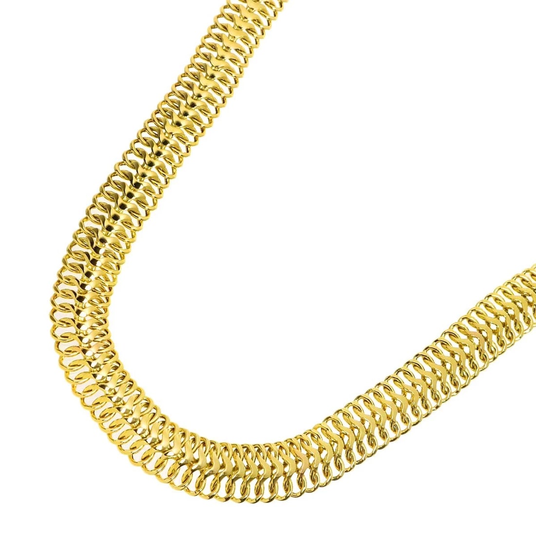 UNOAERRE CHAIN NECKLACE 750YELLOW GOLD: UNOAERRE Chain Necklace 750Yellow Gold Brand: UNOAERRE Type/Style: Necklace Material: 750 Yellow Gold, Color: Gold Size: internal circumference of the chain: 17.3inch Chain Width:14.4mm Accessories: