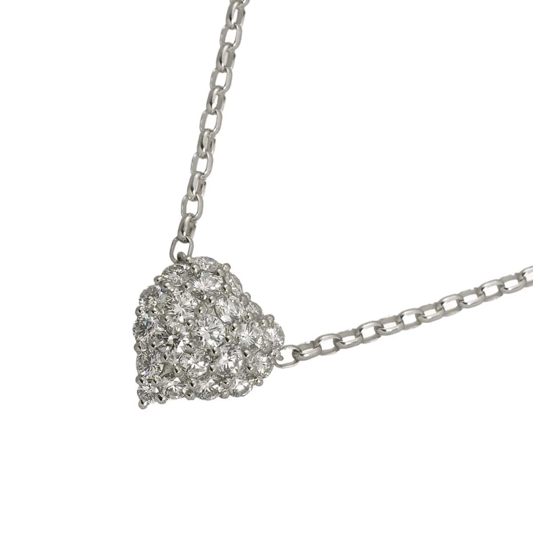 DIAMOND NECKLACE PLATINUM: Diamond Necklace Platinum Brand: Unbranded Type/Style: Necklace Material: Platinum, Color: Platinum Size: internal circumference of the chain:15.7inch Top Charm(max):W 12.5x H 13.4mm (full length) Thi