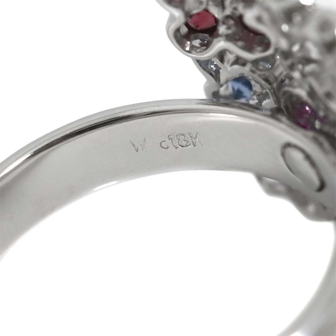 MULTI STONE RING WG 750 - 4