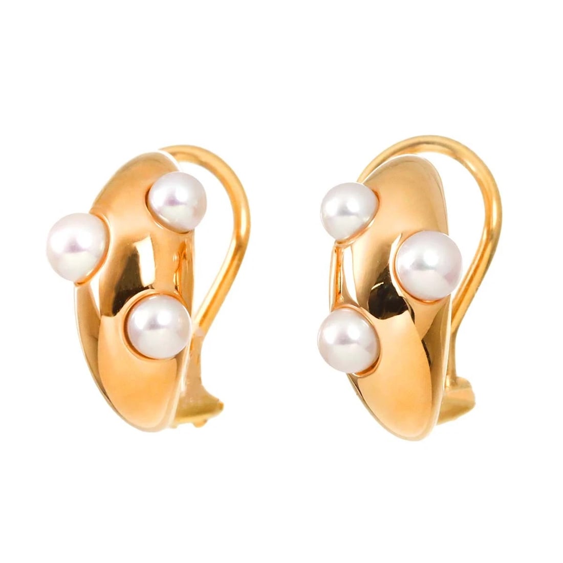 MIKIMOTO BABY PEARL EARRINGS CLIP ON: MIKIMOTO Baby Pearl Earrings Clip on Brand: MIKIMOTO Type/Style: Earrings Material: 750 Pink Gold, Color: Pink Gold Size: W9.2 x H16.8mm Accessories: None Accessories Notice: When purchasi