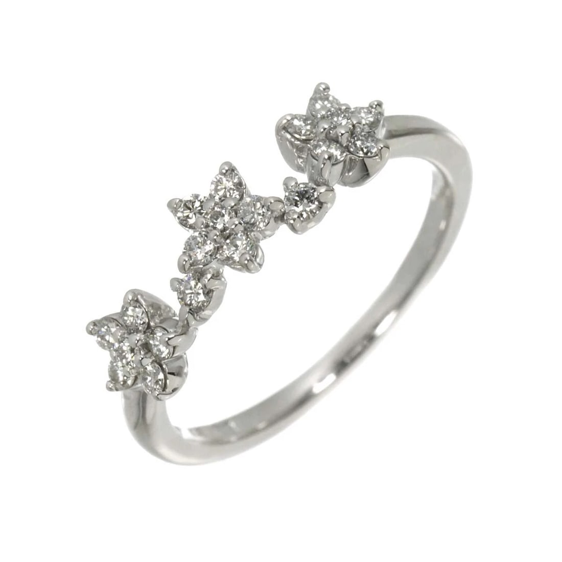 PONTE VECCHIO DIAMOND RING WG 750: Ponte Vecchio Diamond Ring WG 750 Brand: Ponte Vecchio Type/Style: Ring Material: 750 White Gold, Main Stone Natural Color: White Gold Size: 5.25(US) Accessories: None Accessories Notice: When