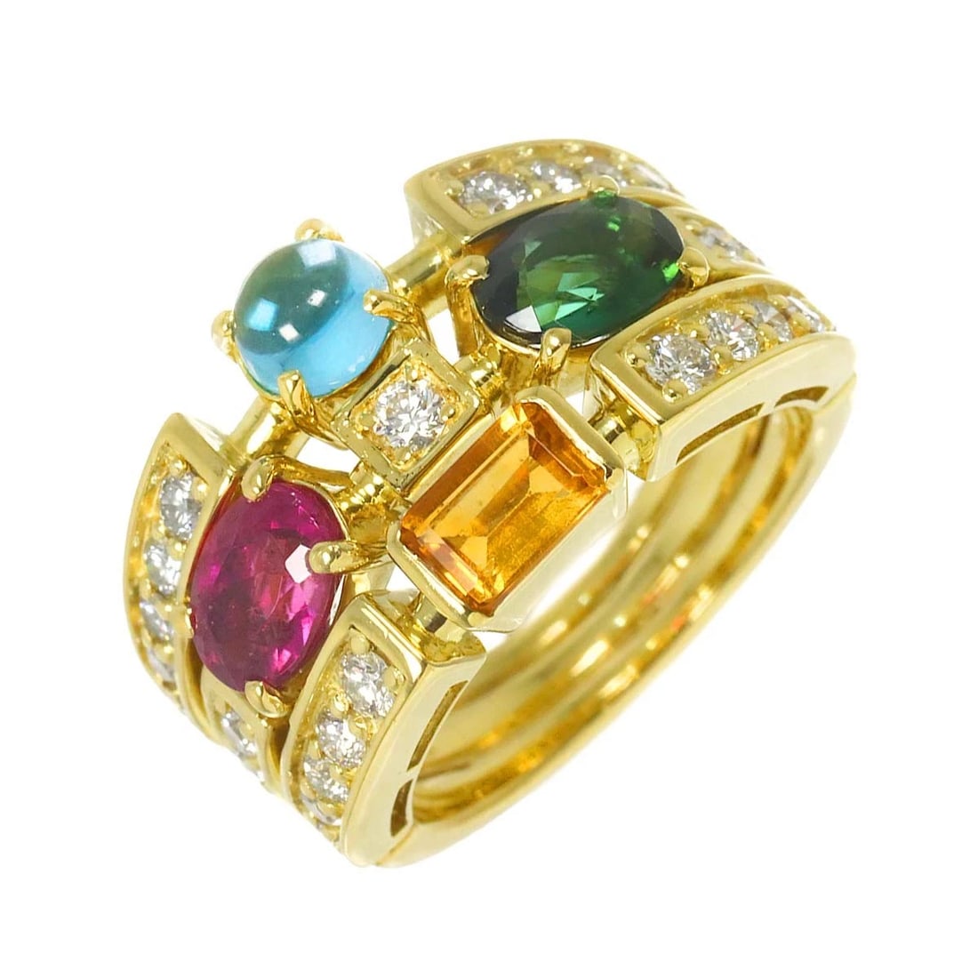 DIAMOND RING YG 750: Diamond Ring YG 750 Brand: Unbranded Type/Style: Ring Material: 750 Yellow Gold, Color: Gold Size: 6-6.25(US) Accessories: None Accessories Notice: When purchasing pre-owned goods, please refer to