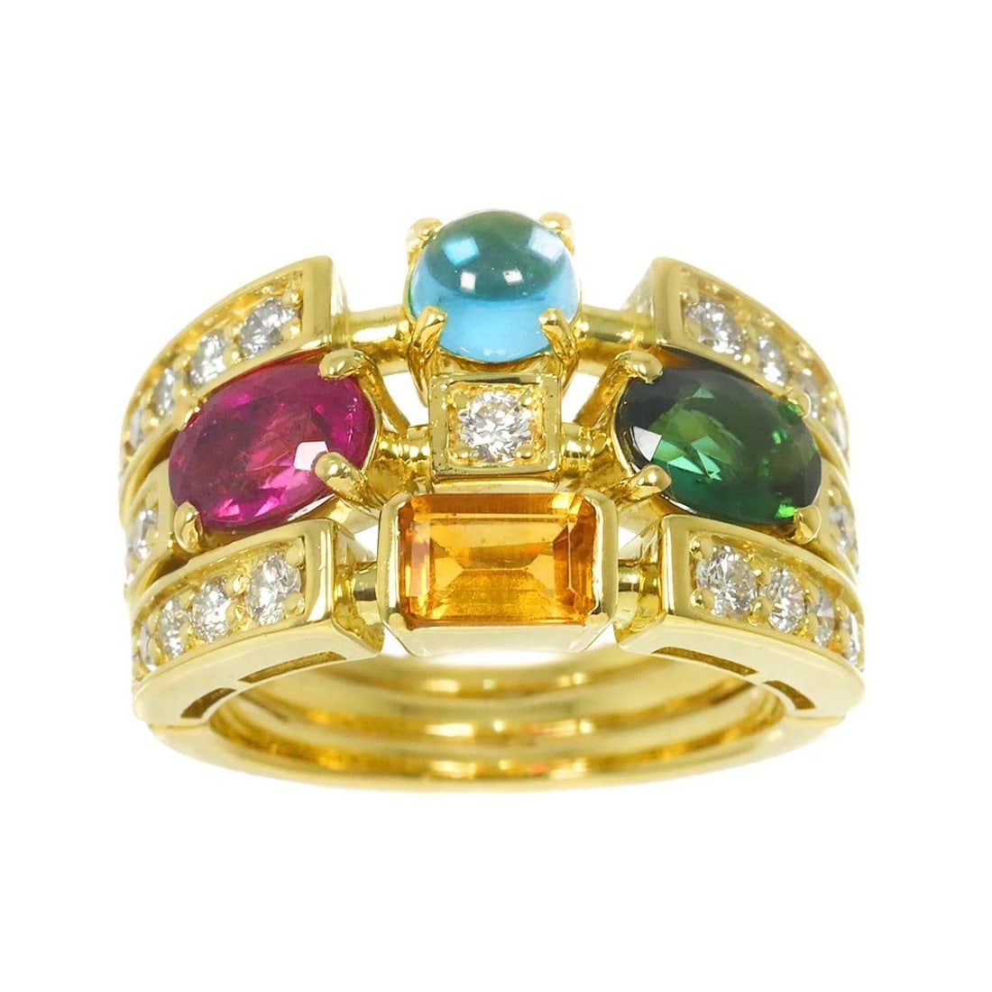 DIAMOND RING YG 750 - 2