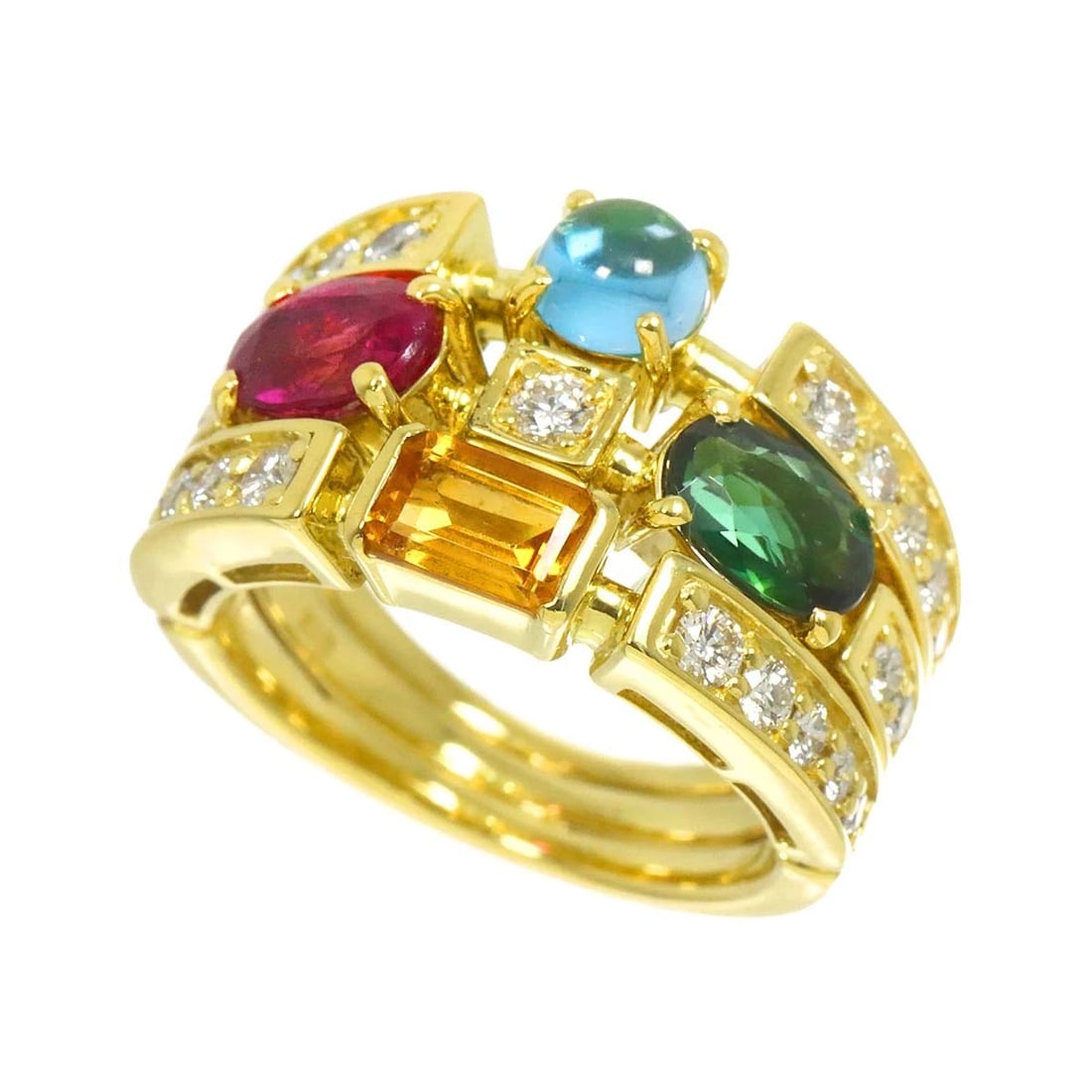 DIAMOND RING YG 750 - 3