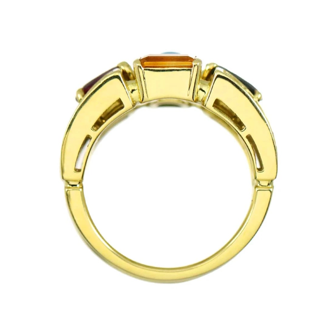 DIAMOND RING YG 750 - 6